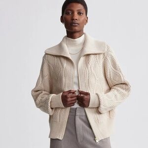 Varley Lando Zip-Through Knit Sweater